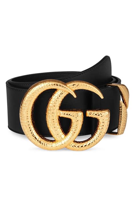 gucci gg marmont lizard buckle leather belt|Gucci Marmont belt size guide.